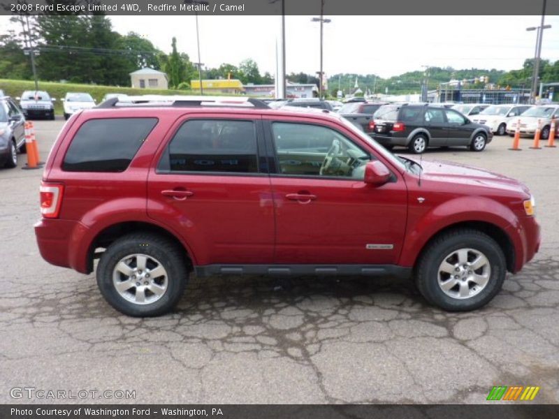 Redfire Metallic / Camel 2008 Ford Escape Limited 4WD