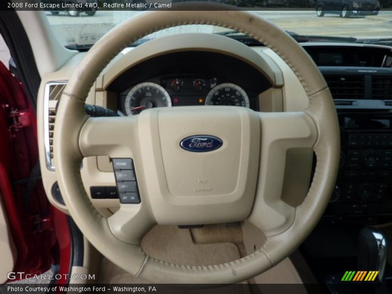 Redfire Metallic / Camel 2008 Ford Escape Limited 4WD