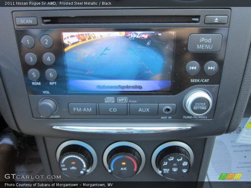 Frosted Steel Metallic / Black 2011 Nissan Rogue SV AWD