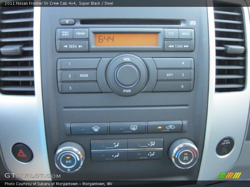 Super Black / Steel 2011 Nissan Frontier SV Crew Cab 4x4