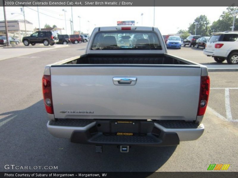 Silver Birch Metallic / Ebony 2009 Chevrolet Colorado Extended Cab 4x4