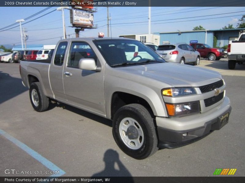 Silver Birch Metallic / Ebony 2009 Chevrolet Colorado Extended Cab 4x4
