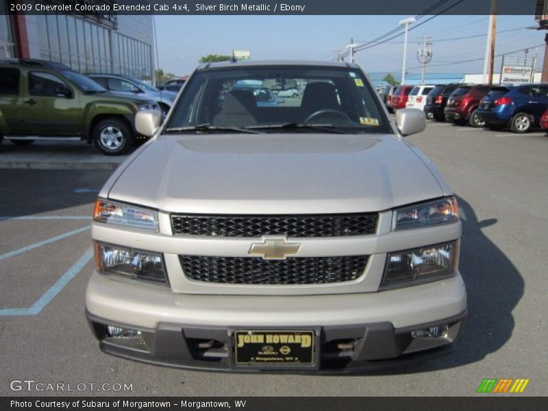 Silver Birch Metallic / Ebony 2009 Chevrolet Colorado Extended Cab 4x4