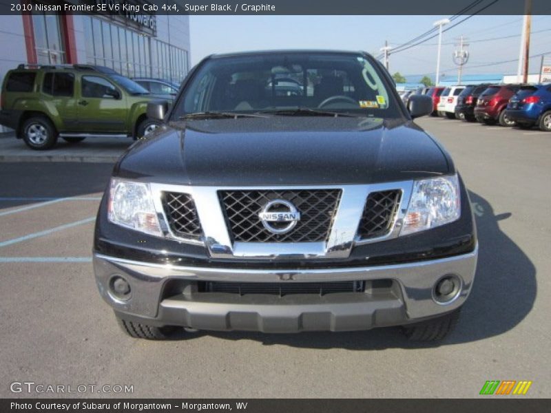 Super Black / Graphite 2010 Nissan Frontier SE V6 King Cab 4x4