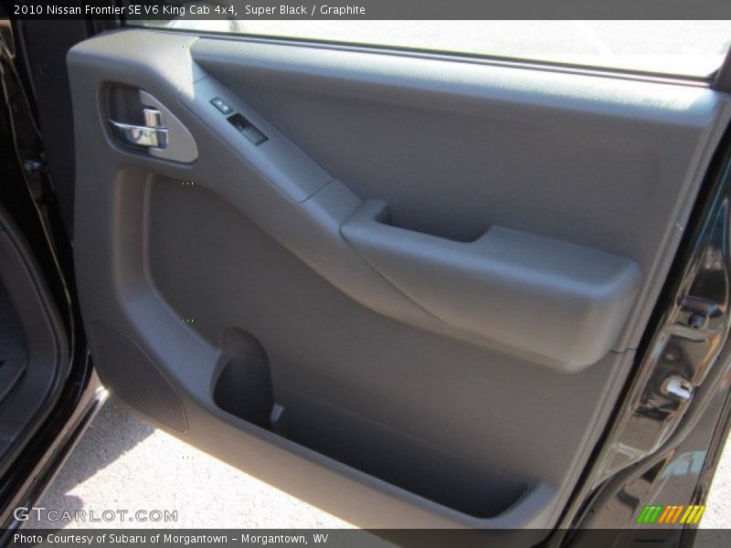 Super Black / Graphite 2010 Nissan Frontier SE V6 King Cab 4x4