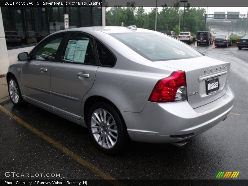 Silver Metallic / Off Black Leather 2011 Volvo S40 T5