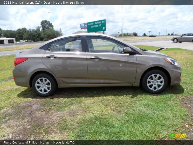 Mocha Bronze / Beige 2012 Hyundai Accent GLS 4 Door