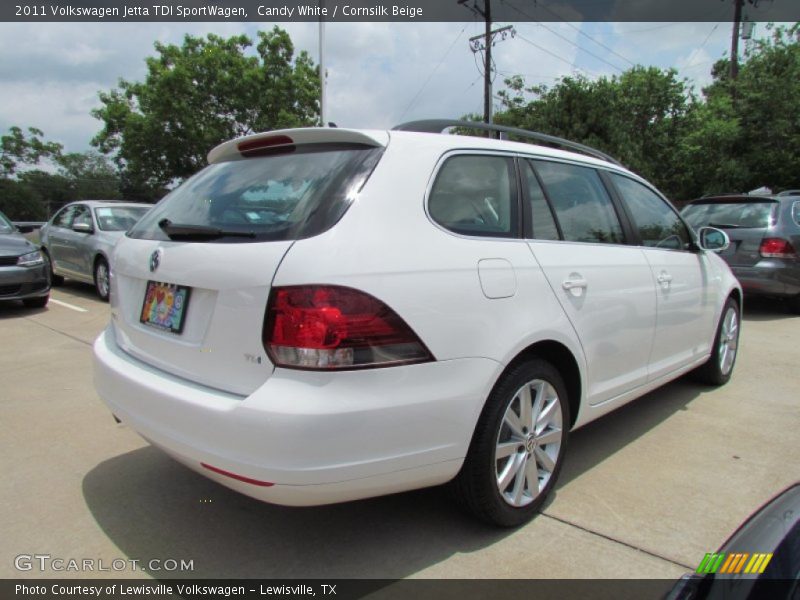 Candy White / Cornsilk Beige 2011 Volkswagen Jetta TDI SportWagen