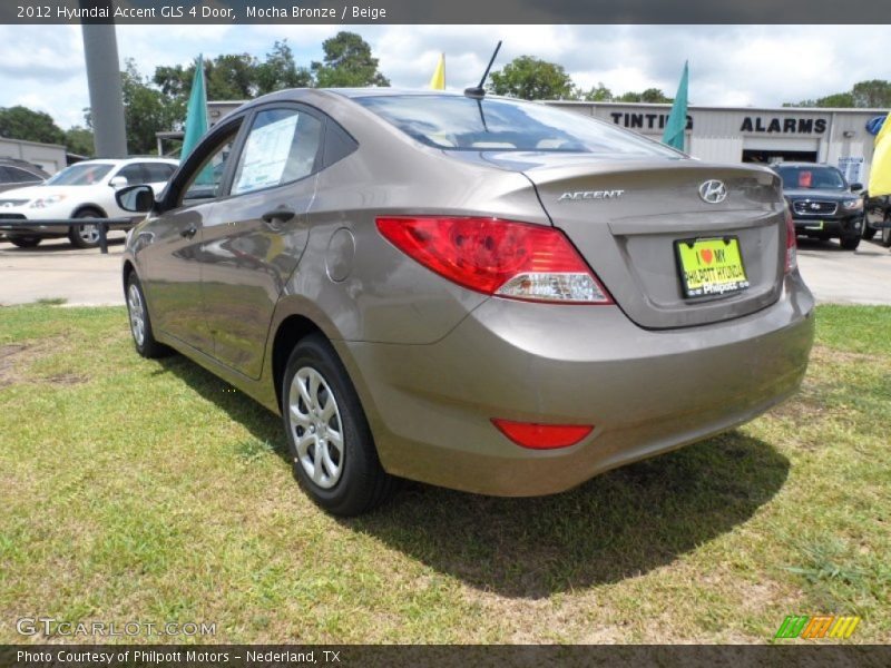 Mocha Bronze / Beige 2012 Hyundai Accent GLS 4 Door