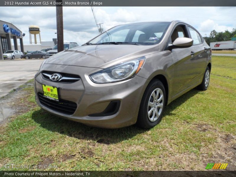 Mocha Bronze / Beige 2012 Hyundai Accent GLS 4 Door