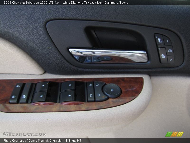 White Diamond Tricoat / Light Cashmere/Ebony 2008 Chevrolet Suburban 1500 LTZ 4x4