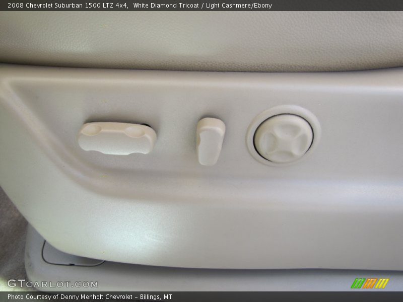 White Diamond Tricoat / Light Cashmere/Ebony 2008 Chevrolet Suburban 1500 LTZ 4x4