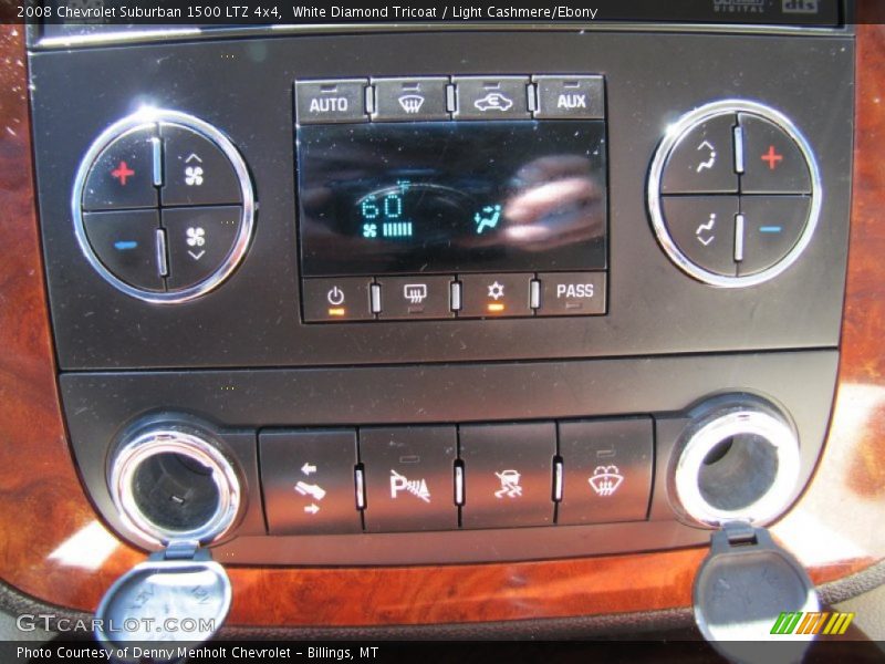 White Diamond Tricoat / Light Cashmere/Ebony 2008 Chevrolet Suburban 1500 LTZ 4x4