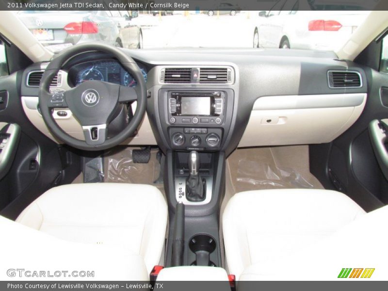 Candy White / Cornsilk Beige 2011 Volkswagen Jetta TDI Sedan
