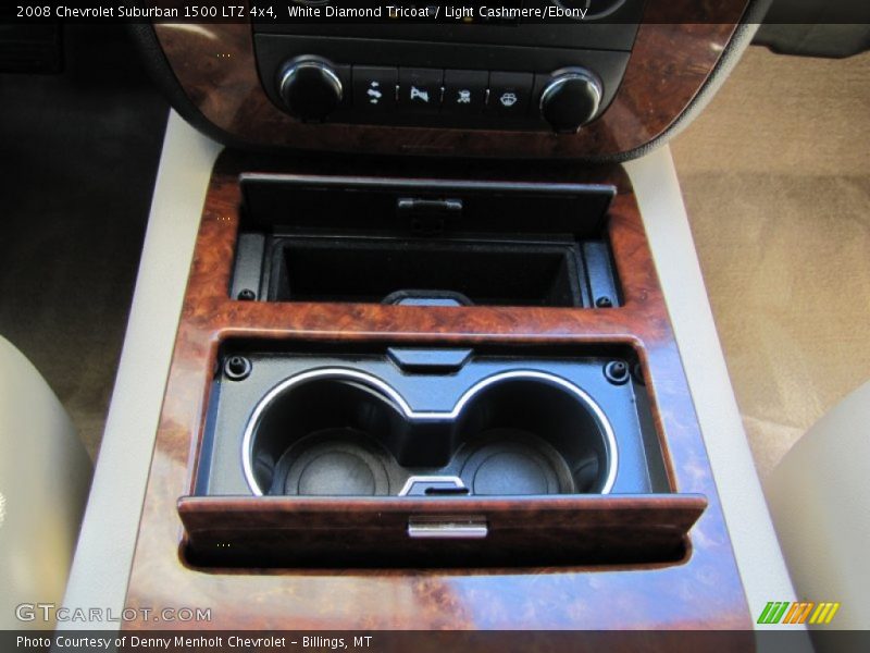 White Diamond Tricoat / Light Cashmere/Ebony 2008 Chevrolet Suburban 1500 LTZ 4x4