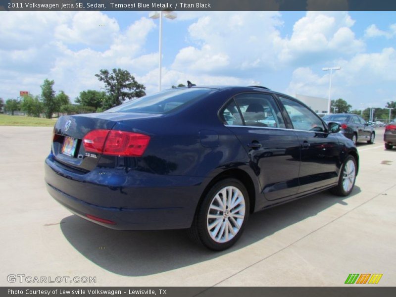 Tempest Blue Metallic / Titan Black 2011 Volkswagen Jetta SEL Sedan