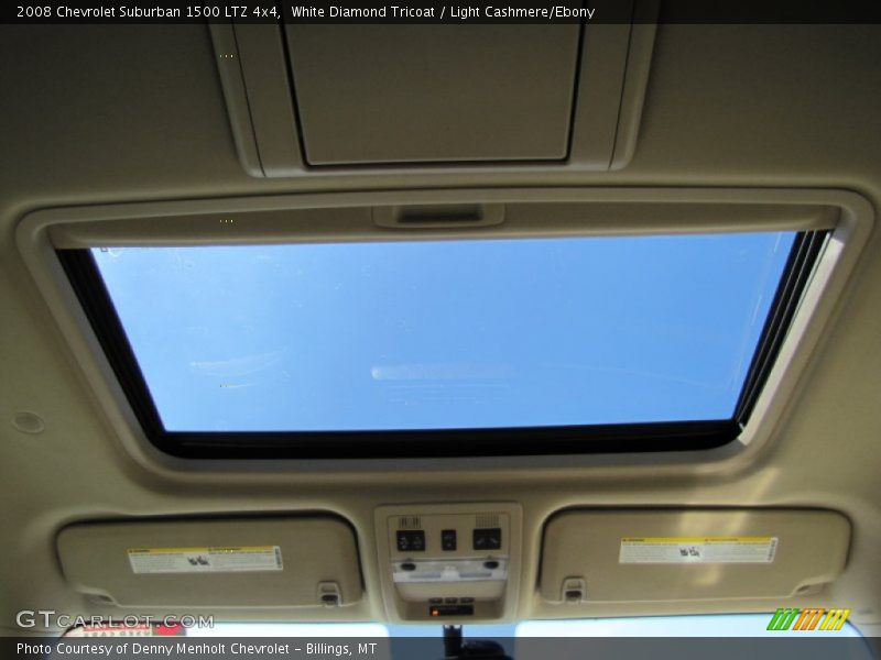 White Diamond Tricoat / Light Cashmere/Ebony 2008 Chevrolet Suburban 1500 LTZ 4x4