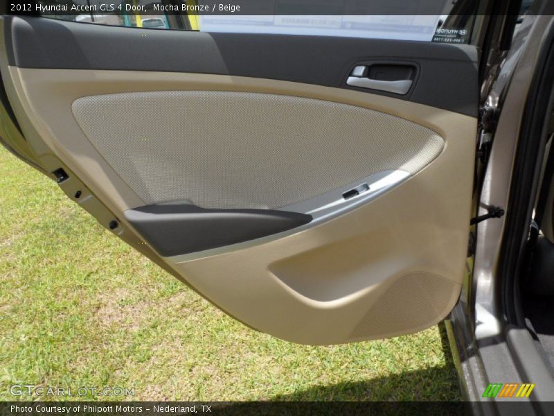 Mocha Bronze / Beige 2012 Hyundai Accent GLS 4 Door
