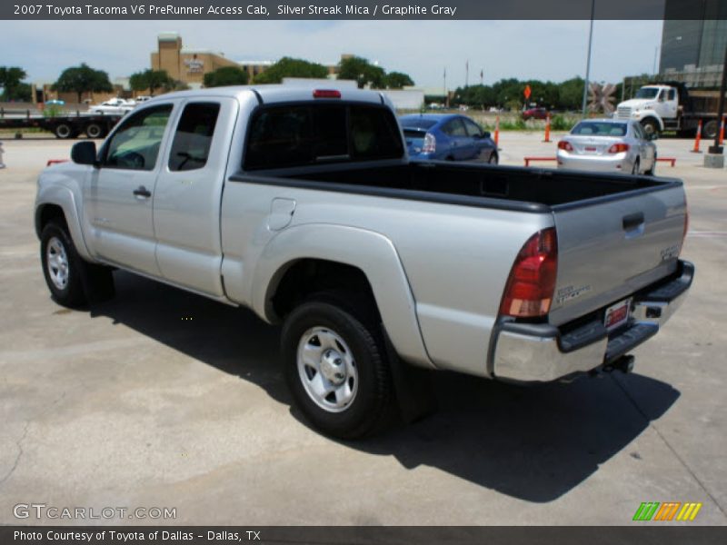 Silver Streak Mica / Graphite Gray 2007 Toyota Tacoma V6 PreRunner Access Cab