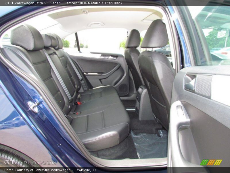 Tempest Blue Metallic / Titan Black 2011 Volkswagen Jetta SEL Sedan