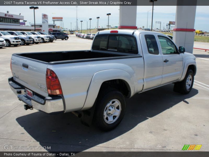 Silver Streak Mica / Graphite Gray 2007 Toyota Tacoma V6 PreRunner Access Cab