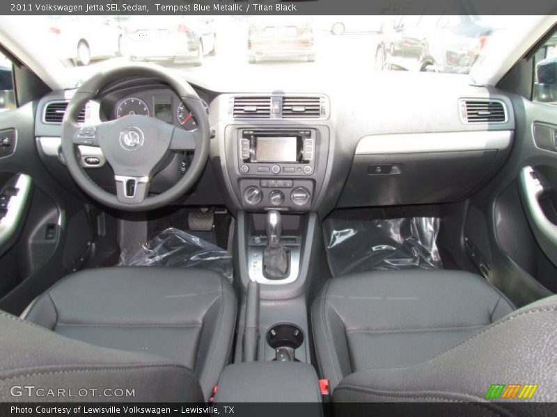 Tempest Blue Metallic / Titan Black 2011 Volkswagen Jetta SEL Sedan