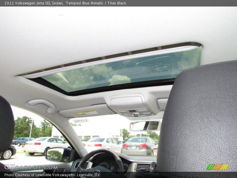 Tempest Blue Metallic / Titan Black 2011 Volkswagen Jetta SEL Sedan