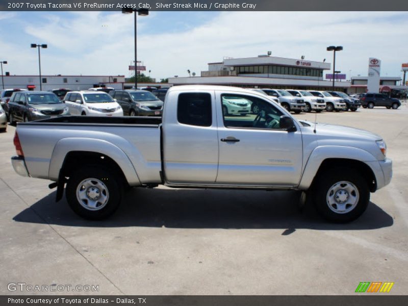 Silver Streak Mica / Graphite Gray 2007 Toyota Tacoma V6 PreRunner Access Cab