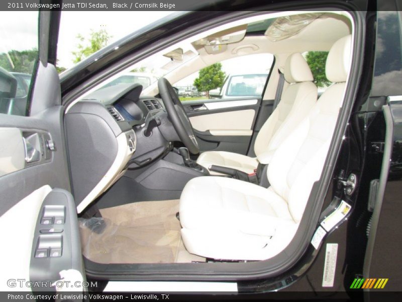 Black / Cornsilk Beige 2011 Volkswagen Jetta TDI Sedan