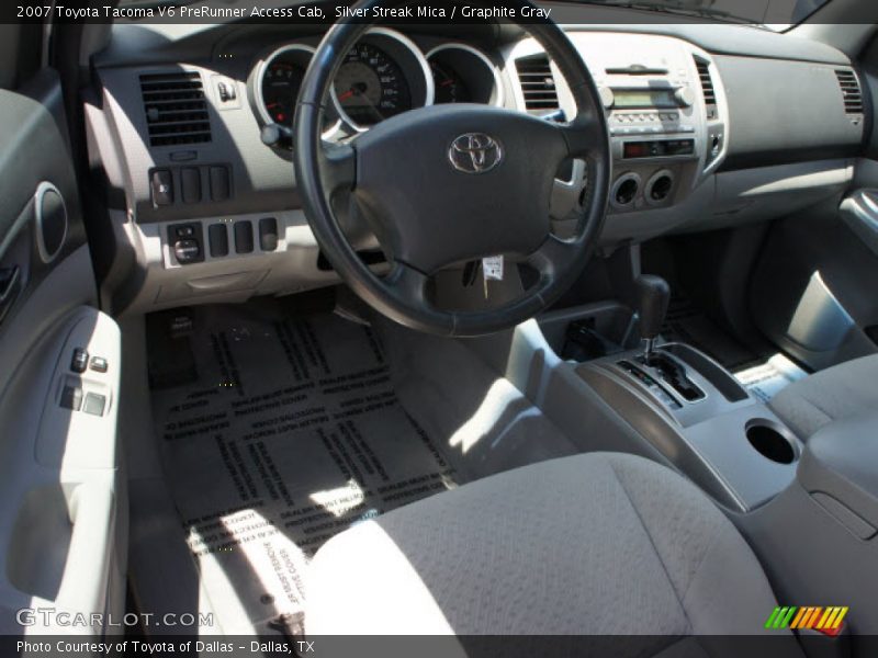 Silver Streak Mica / Graphite Gray 2007 Toyota Tacoma V6 PreRunner Access Cab