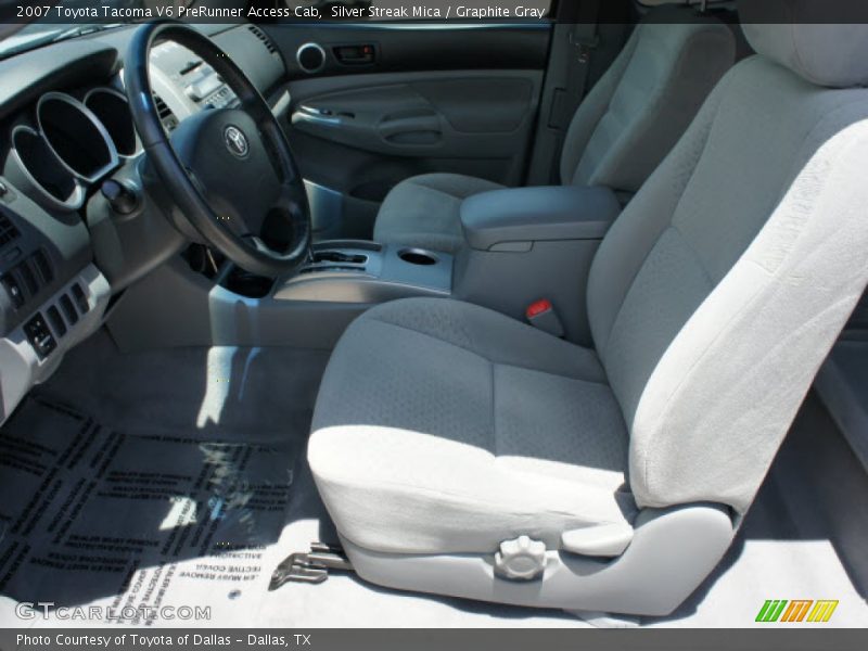 Silver Streak Mica / Graphite Gray 2007 Toyota Tacoma V6 PreRunner Access Cab