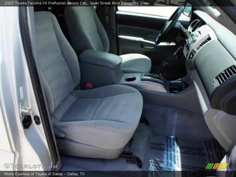 Silver Streak Mica / Graphite Gray 2007 Toyota Tacoma V6 PreRunner Access Cab