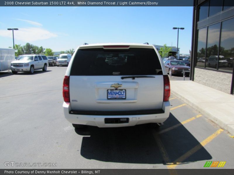 White Diamond Tricoat / Light Cashmere/Ebony 2008 Chevrolet Suburban 1500 LTZ 4x4