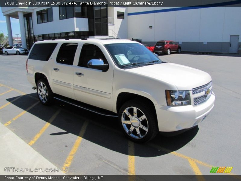 White Diamond Tricoat / Light Cashmere/Ebony 2008 Chevrolet Suburban 1500 LTZ 4x4