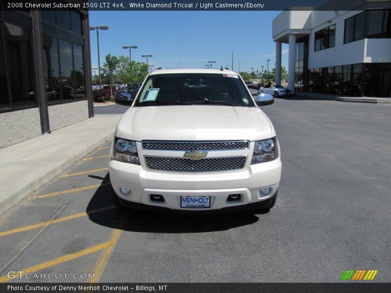 White Diamond Tricoat / Light Cashmere/Ebony 2008 Chevrolet Suburban 1500 LTZ 4x4