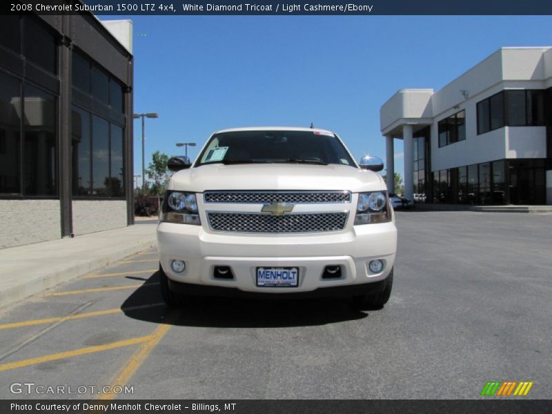 White Diamond Tricoat / Light Cashmere/Ebony 2008 Chevrolet Suburban 1500 LTZ 4x4