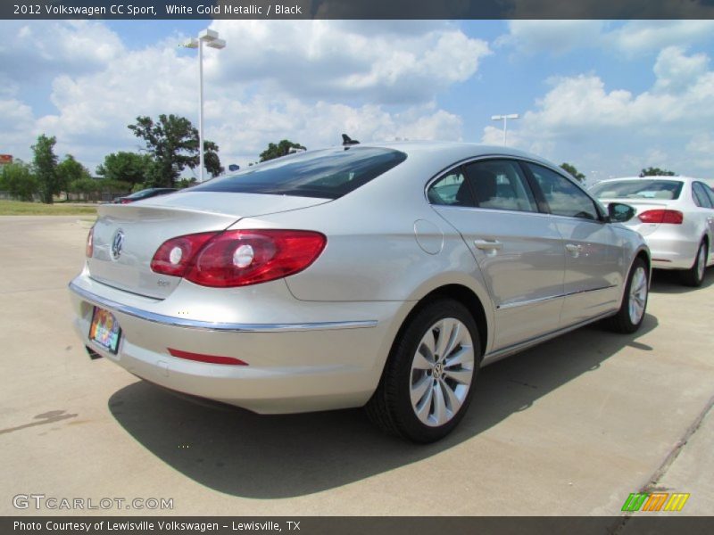 White Gold Metallic / Black 2012 Volkswagen CC Sport