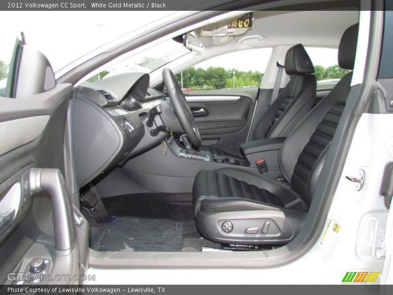 White Gold Metallic / Black 2012 Volkswagen CC Sport