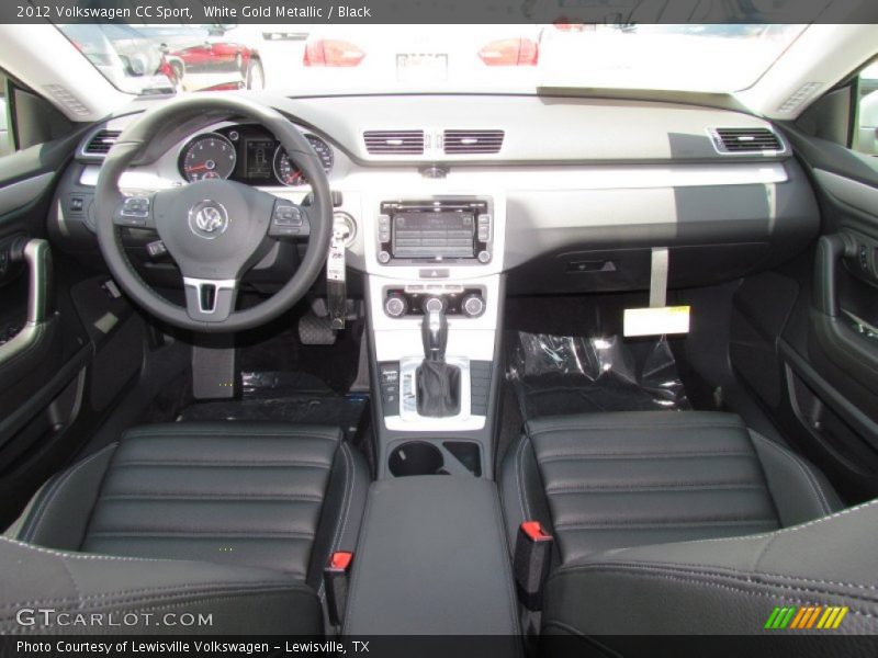 White Gold Metallic / Black 2012 Volkswagen CC Sport