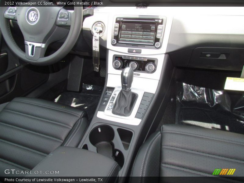 White Gold Metallic / Black 2012 Volkswagen CC Sport