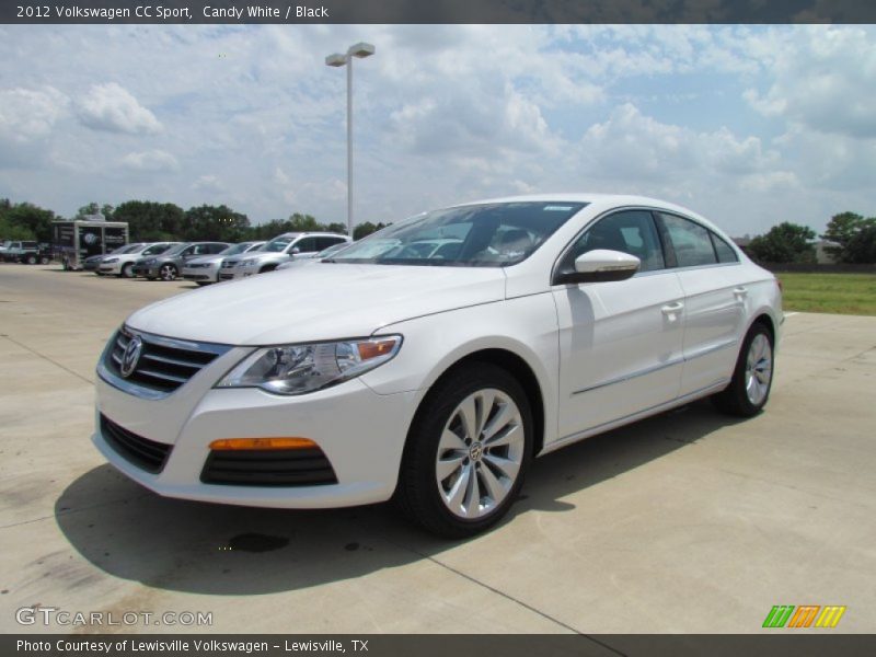 Candy White / Black 2012 Volkswagen CC Sport
