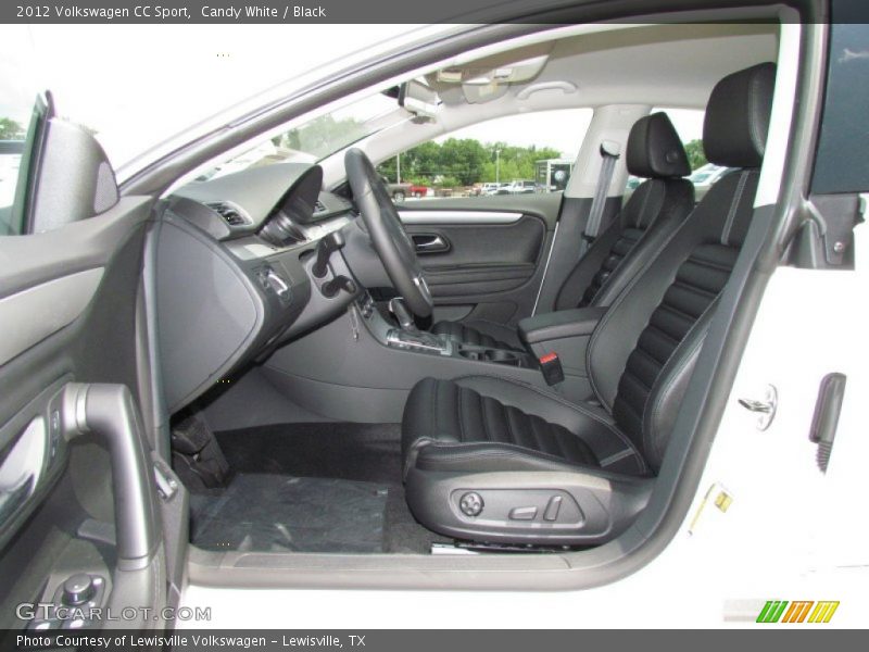 Candy White / Black 2012 Volkswagen CC Sport