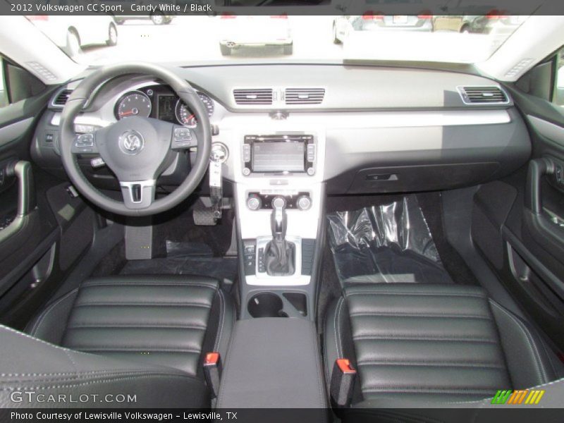 Candy White / Black 2012 Volkswagen CC Sport