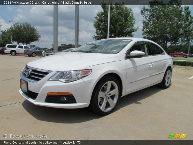 Candy White / Black/Cornsilk Beige 2012 Volkswagen CC Lux