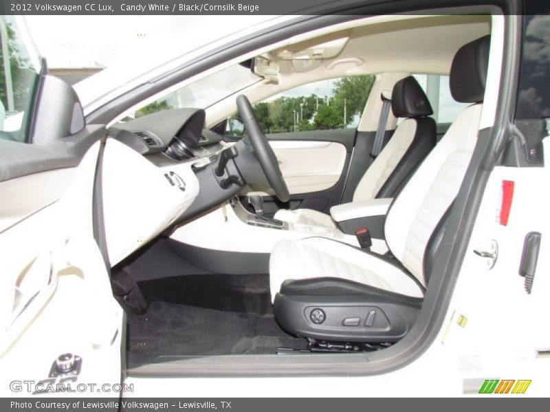 Candy White / Black/Cornsilk Beige 2012 Volkswagen CC Lux