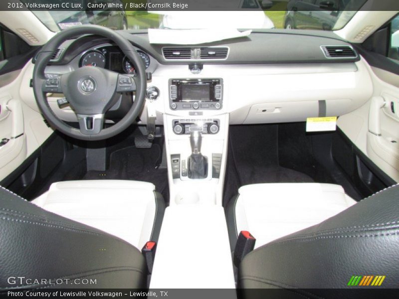 Candy White / Black/Cornsilk Beige 2012 Volkswagen CC Lux