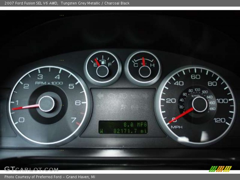Tungsten Grey Metallic / Charcoal Black 2007 Ford Fusion SEL V6 AWD
