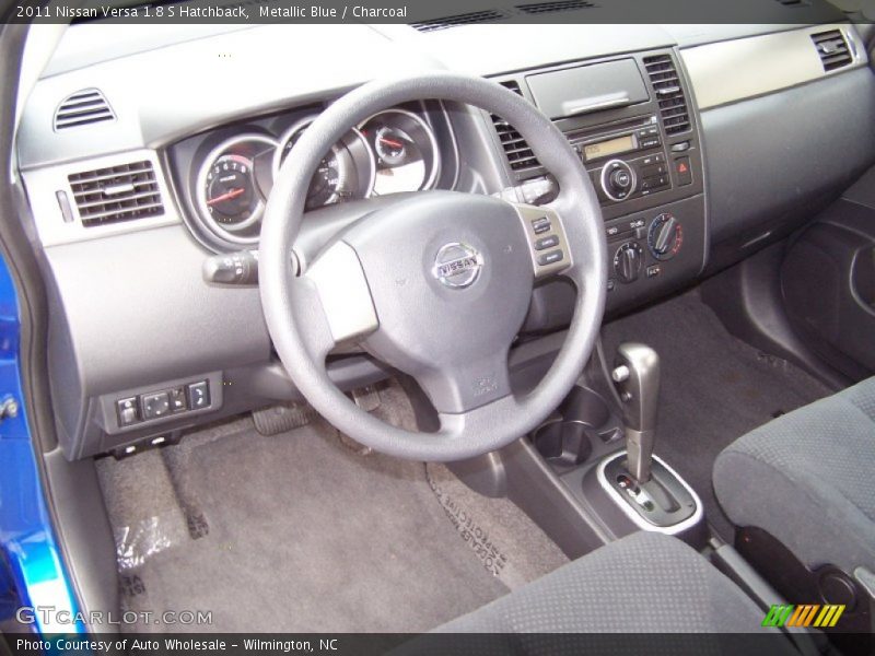 Metallic Blue / Charcoal 2011 Nissan Versa 1.8 S Hatchback