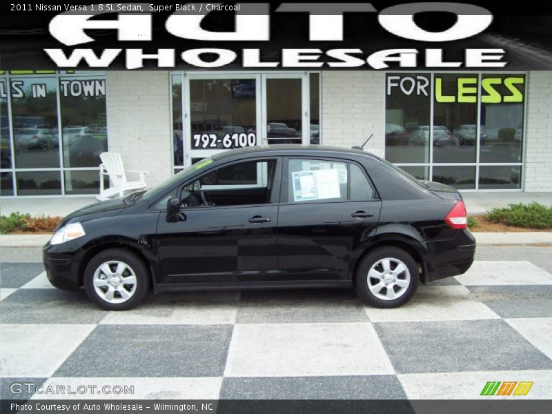 Super Black / Charcoal 2011 Nissan Versa 1.8 SL Sedan