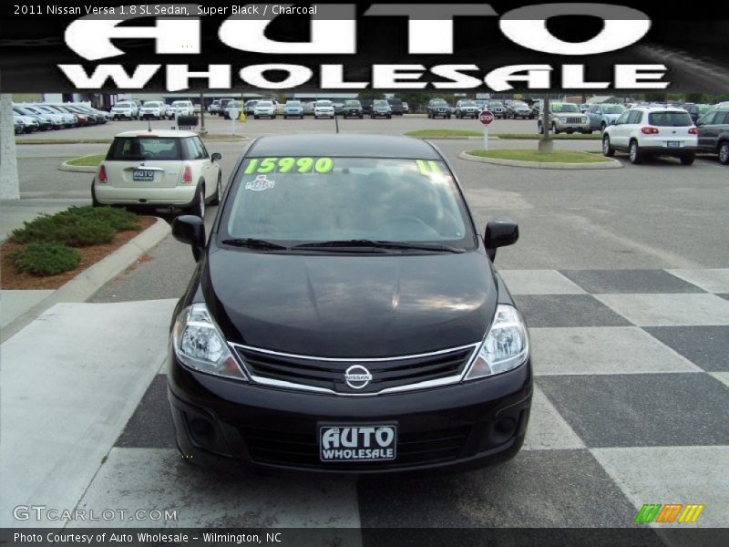 Super Black / Charcoal 2011 Nissan Versa 1.8 SL Sedan